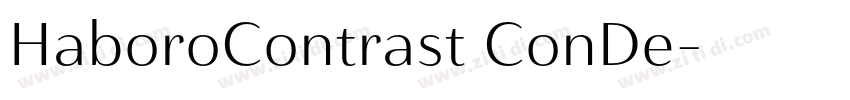 HaboroContrast ConDe字体转换
